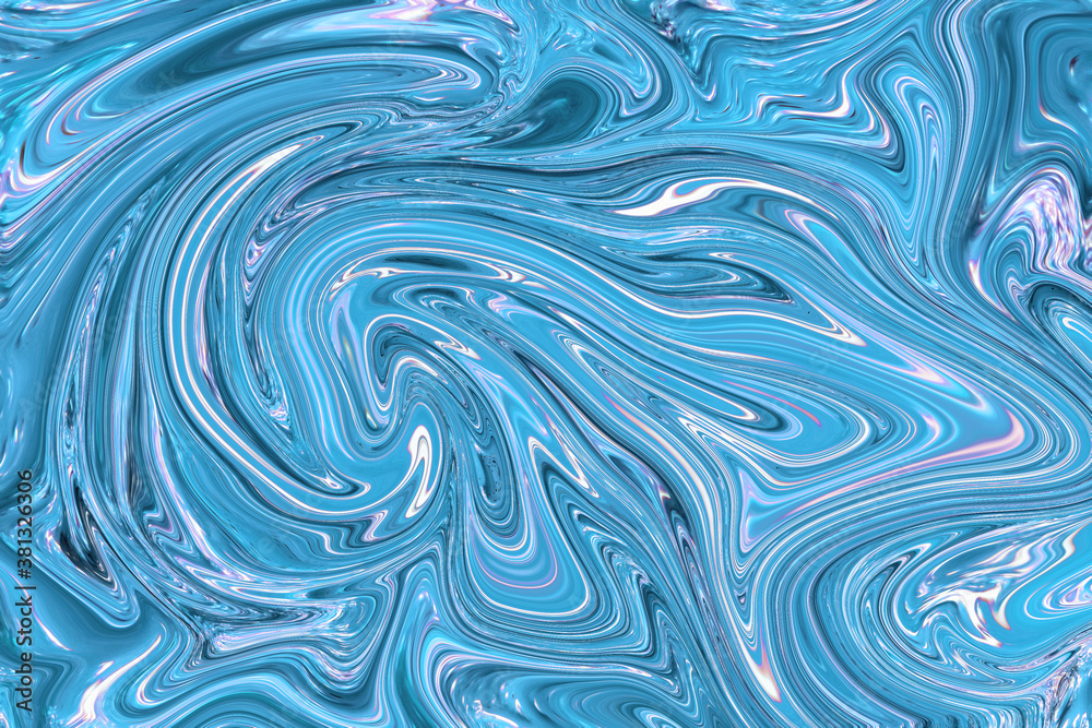 Abstract painting with effect of liquid striped swirling blue marble pattern. Psychedelic background, aqua coloring. Contemporary art, a colorful swirl of flowing acrylic paints. Abstract painting with effect of liquid striped swirling blue marble pattern. Psychedelic background, aqua coloring. Contemporary art, a colorful swirl of flowing acrylic paints.