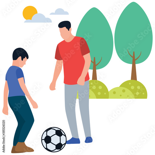 
Father love flat icon vector 

