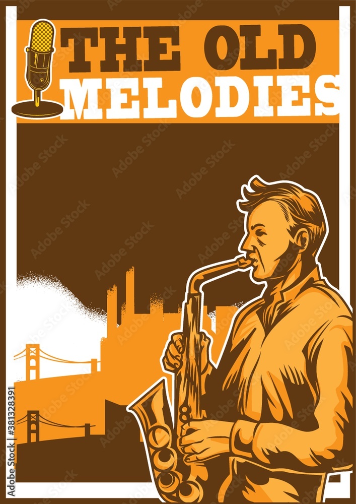 The old melodies poster design