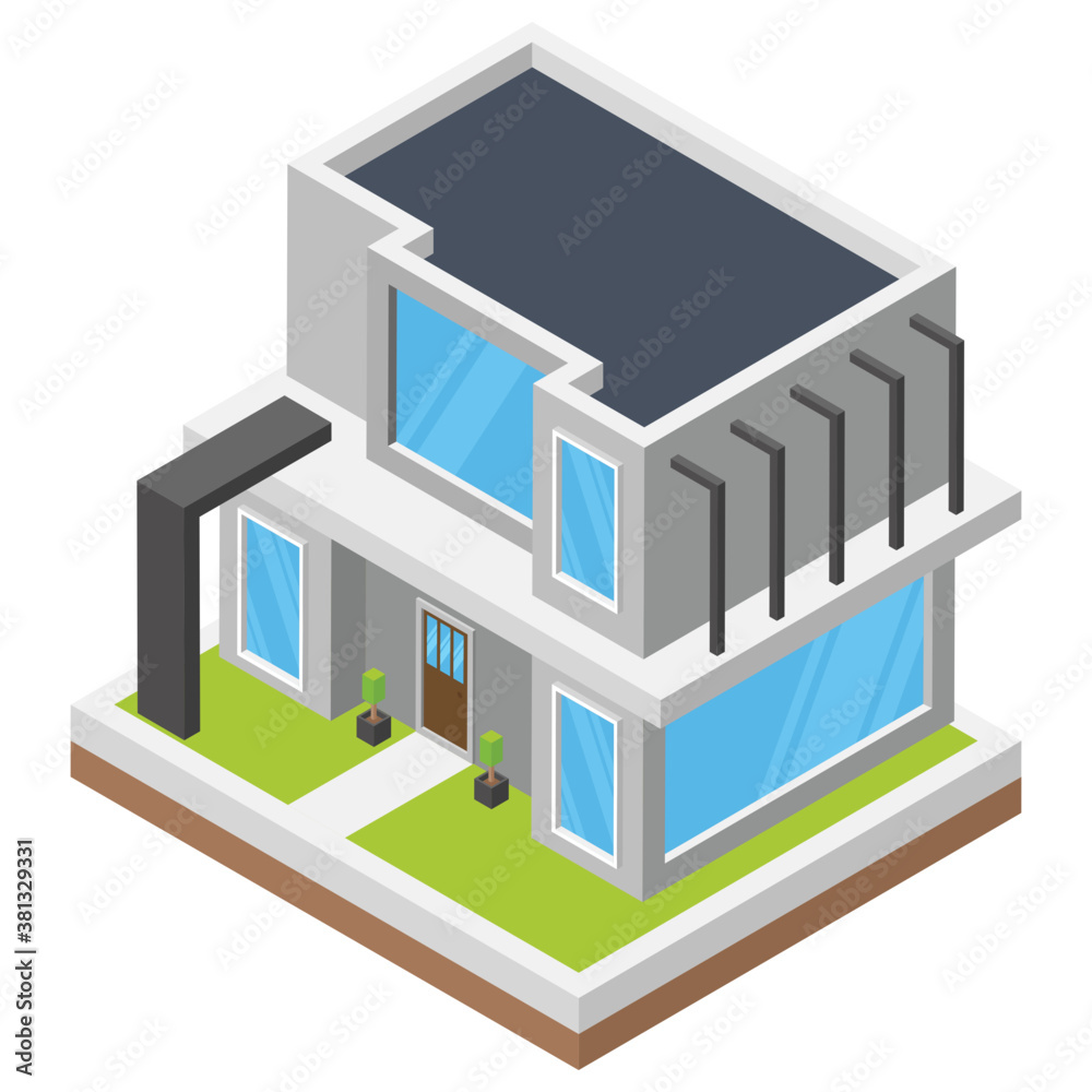 Isometric icon of a house
Isometric icon of a house