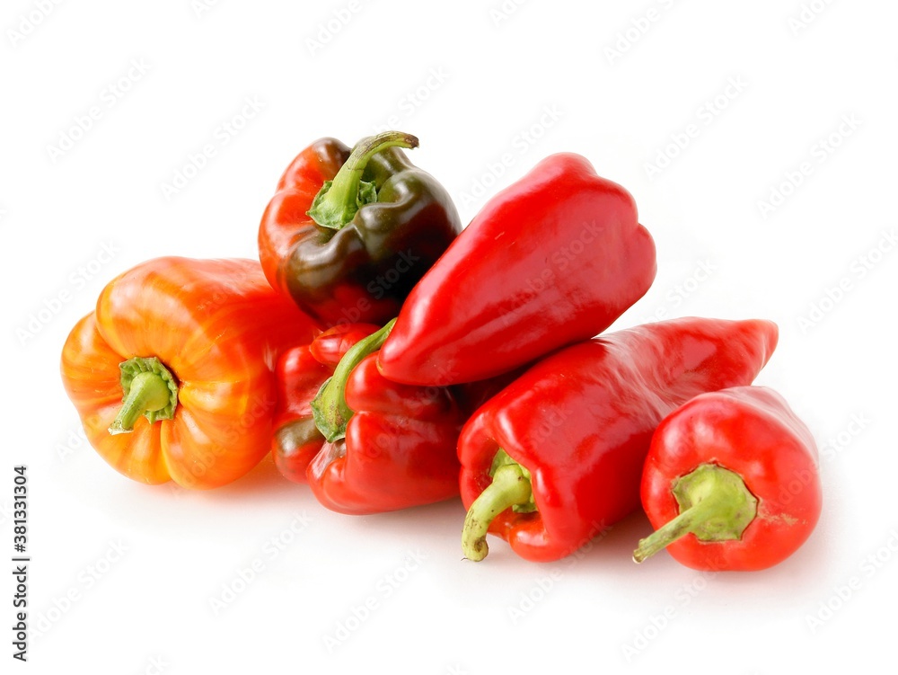 tasty multricolor peppers for salad or cooking meals