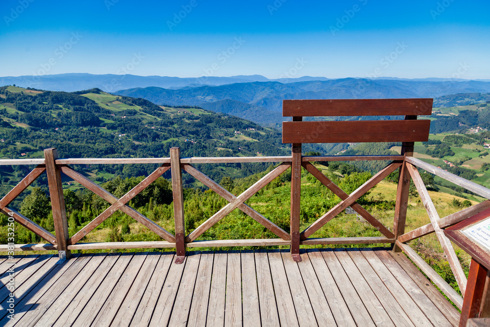 Podrinje viewpoint is located on the slopes of mount Povlen Podrinje viewpoint is located on the slopes of mount Povlen