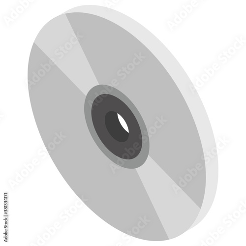 
Compact Disc, isometric vector icon, 

