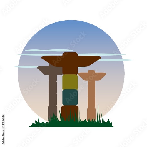 totem poles
