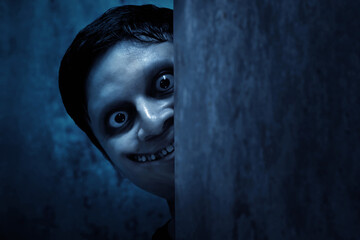 Scary ghost face, halloween theme