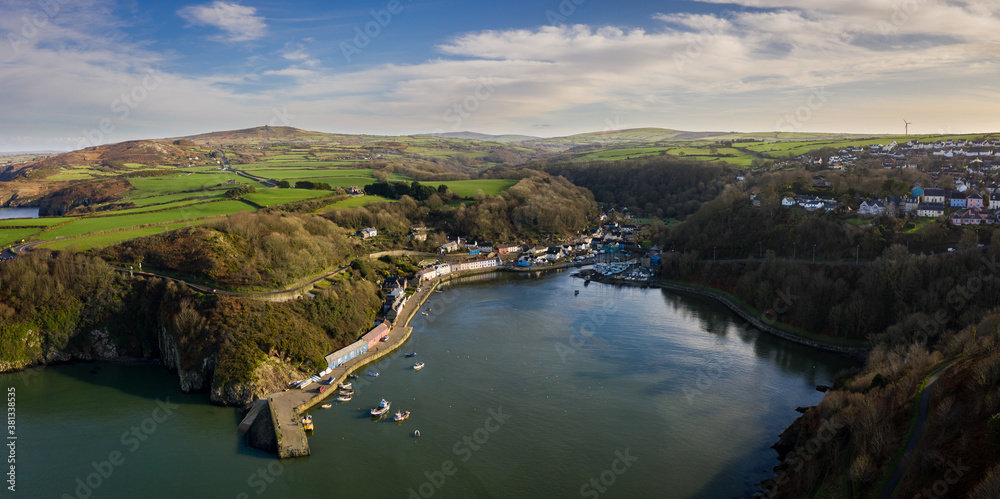 Fishguard is a coastal town in Pembrokeshire, Wales, UK. The town is small and  divided into two parts, the main town of Fishguard and Lower Fishguard.