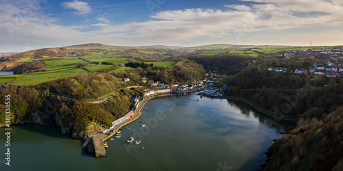 Fishguard is a coastal town in Pembrokeshire, Wales, UK. The town is small and divided into two parts, the main town of Fishguard and Lower Fishguard.