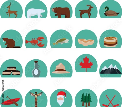 Set of canada icons