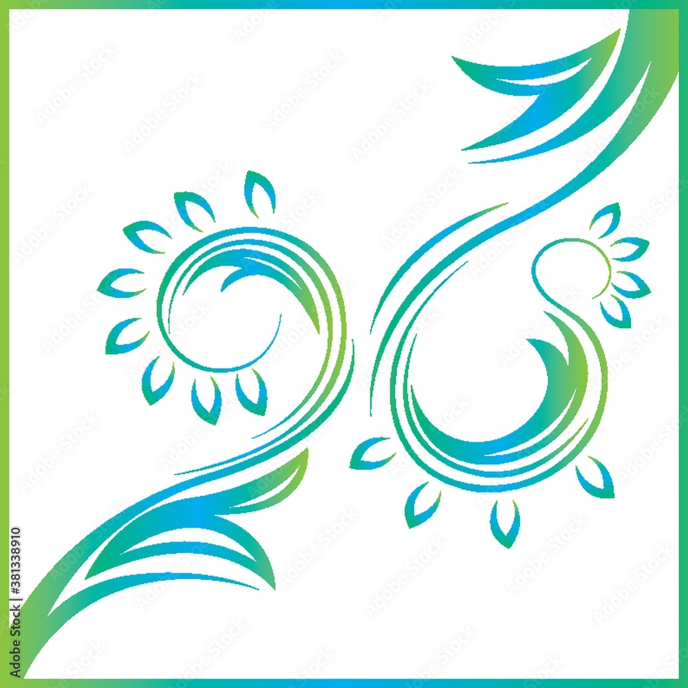 Floral motif design Floral motif design