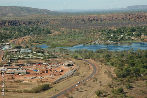 Aerial view of Kununurra, Western Australia photo