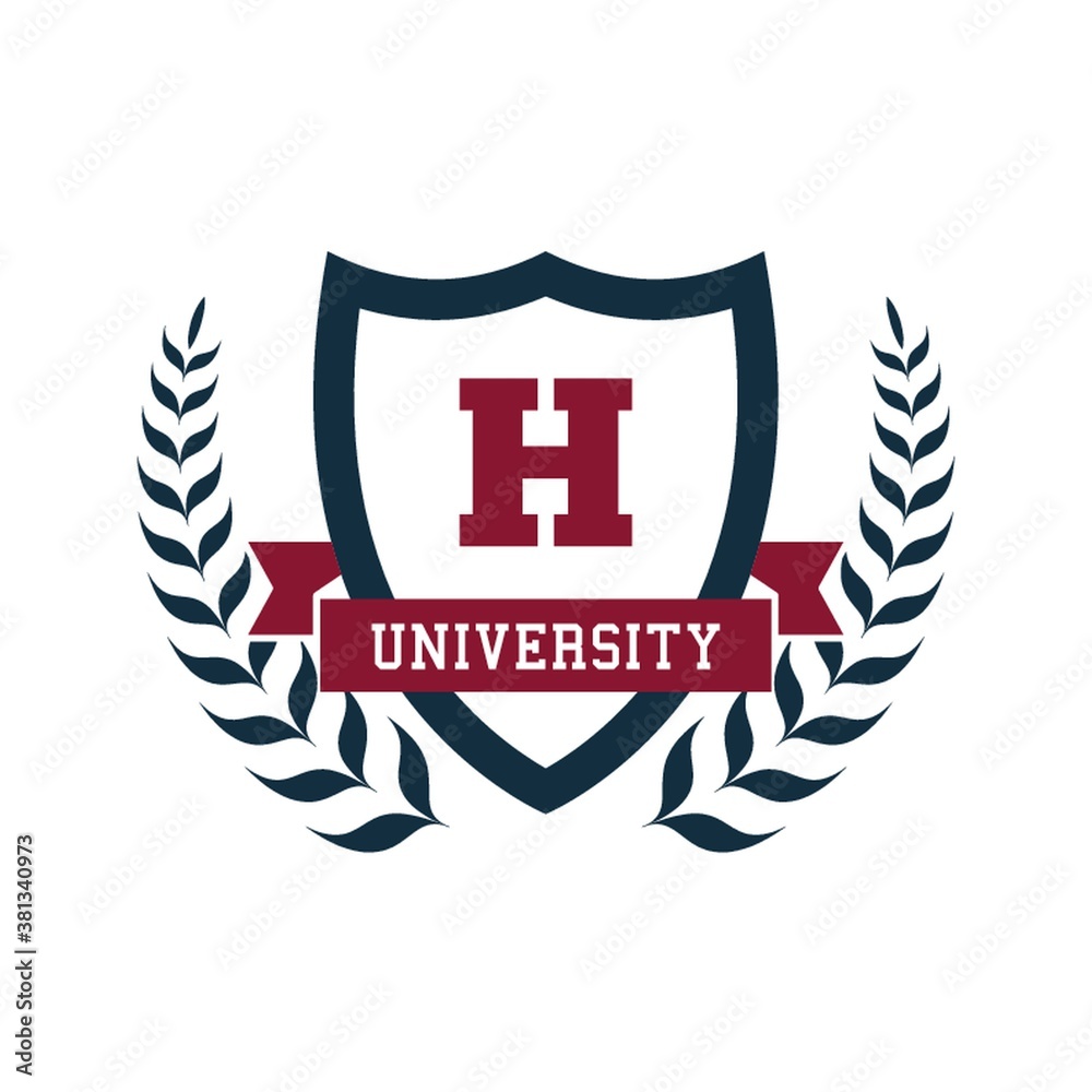 Fototapeta university logo design