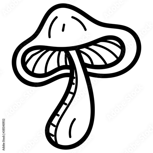Mushroom Vector Drawing 