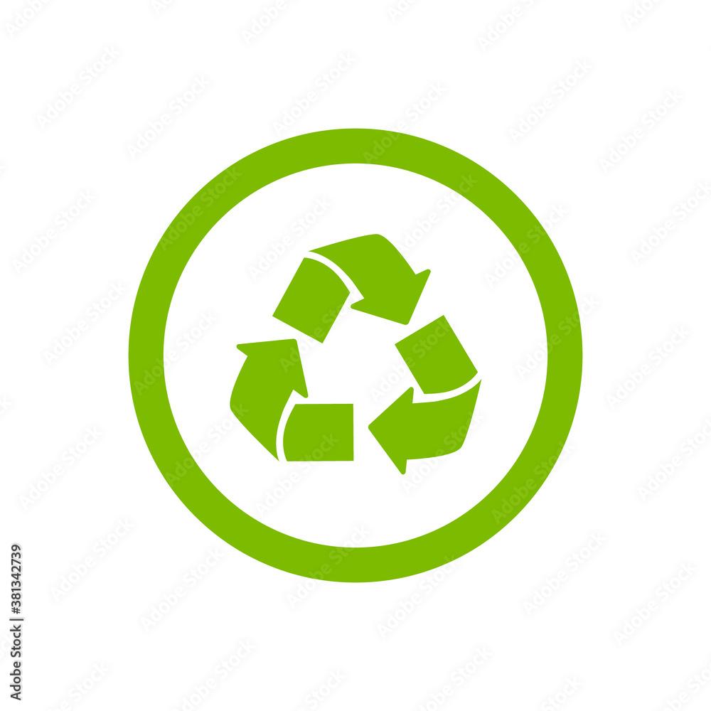 Recycle icon. Vector