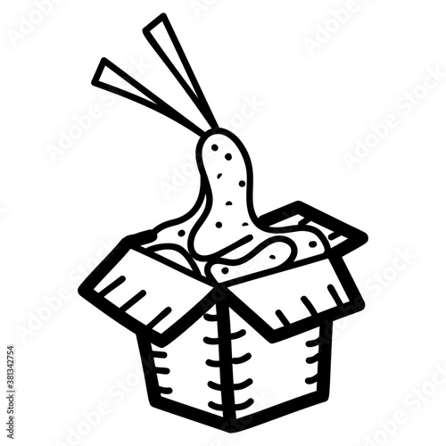 Noodles Vector Drawing 