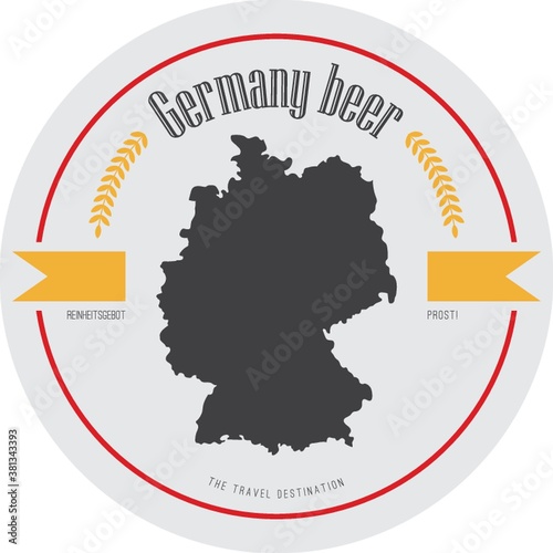 germany beer label design