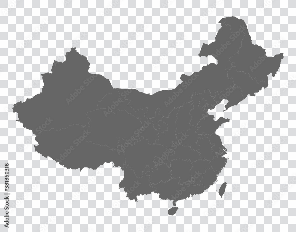 China Map - Stock Vector Illustration
