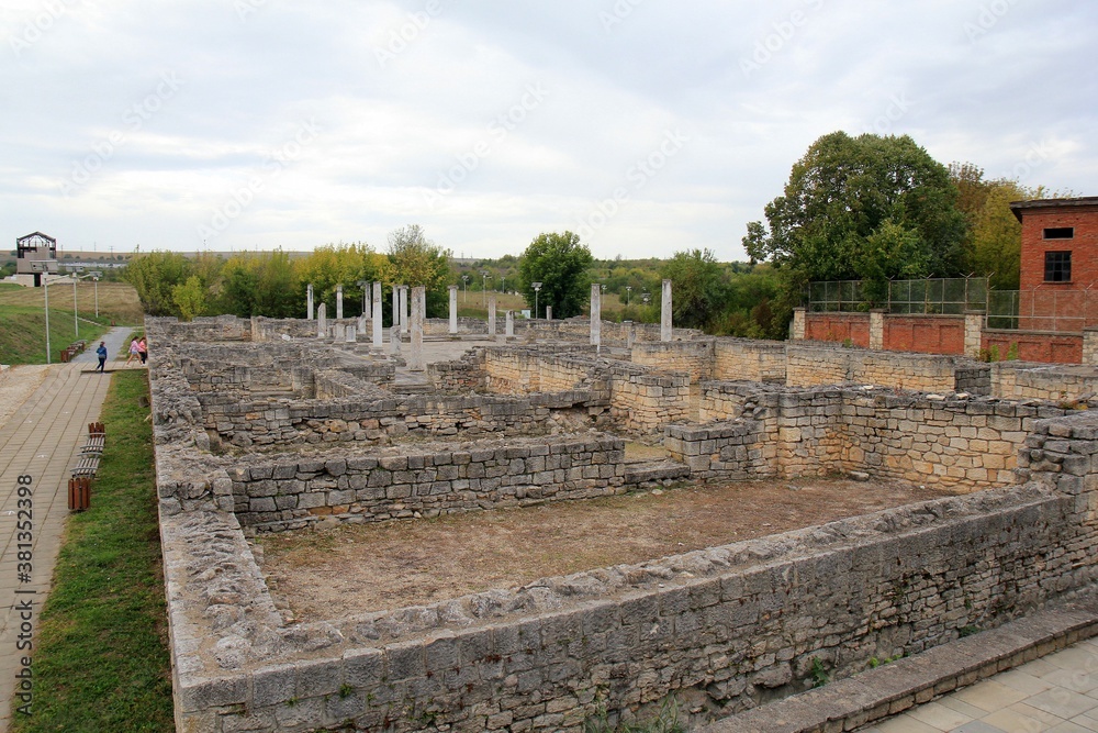 Ruins of the Roman city of Abrittus (Rasgrad, Bulgaria)