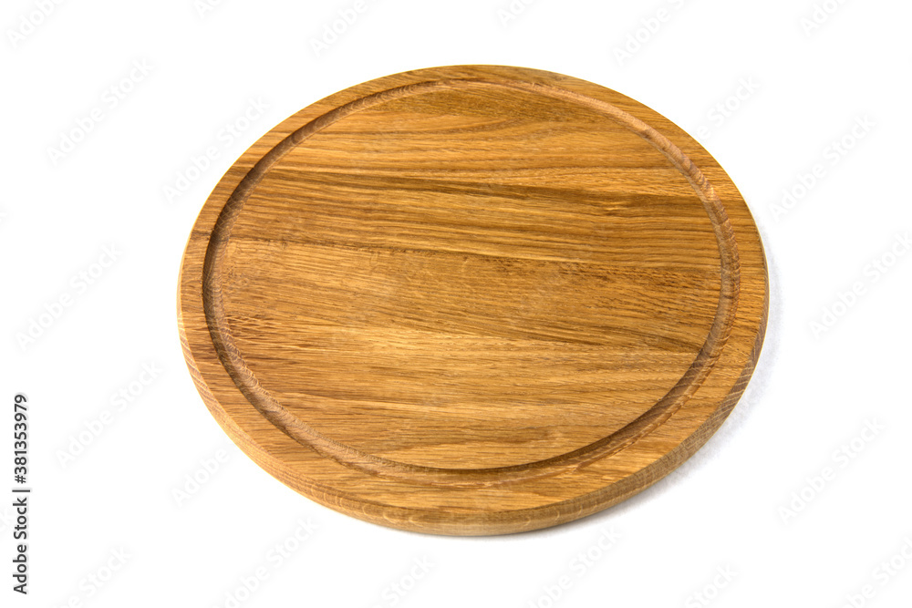 Pizza board isolated on white background. Pizza board isolated on white background.