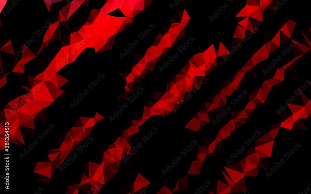 Light Red vector polygon abstract backdrop. Colorful abstract illustration with gradient. Polygonal design for your web site.