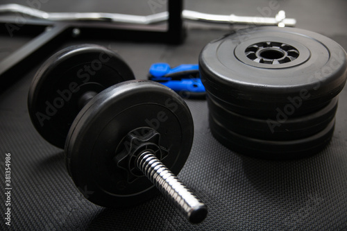 Sports equipment for weight training.