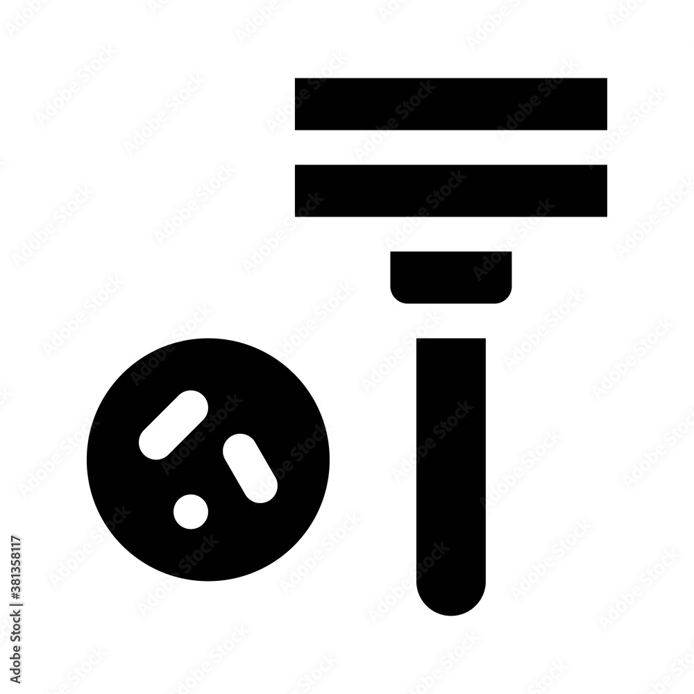 virus transmission related razor with blade and bacteria vector in