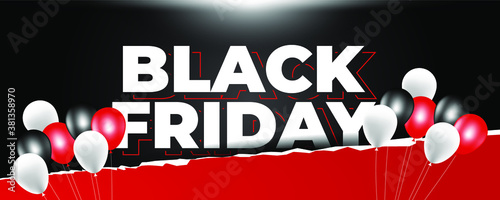 Modern black friday background design