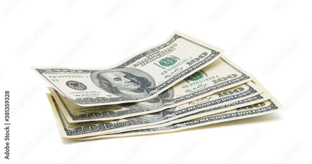 money isolated on a white money isolated on a white