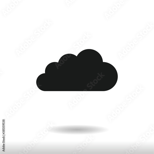 Cloud icon vector . Weather sign