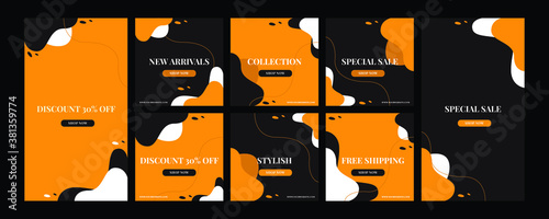 social media stories and posts collection templates