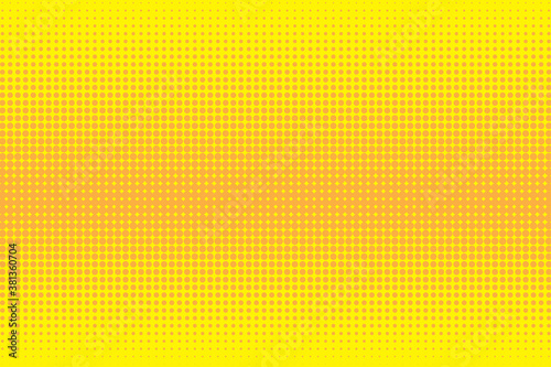Halftone pattern. Yellow texture. Dots background. Bitmap drawing. Bright canvas. Vector illustration.