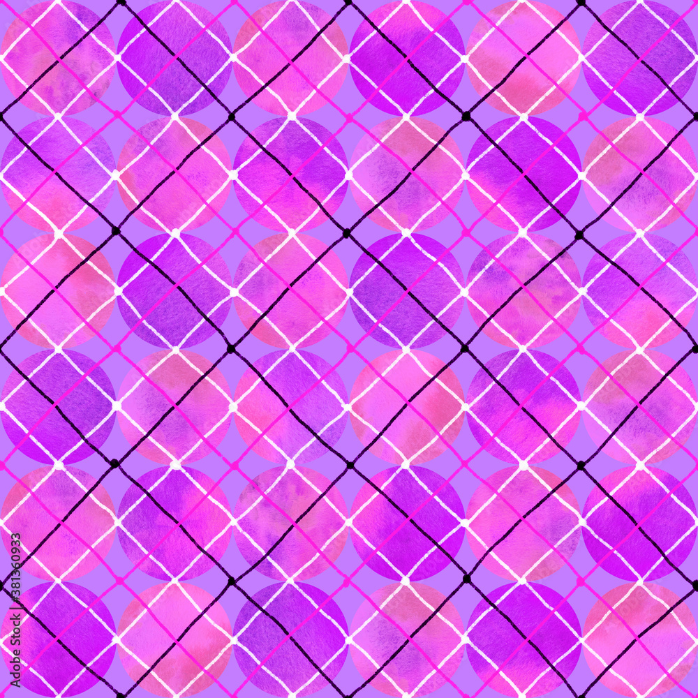 Fototapeta Abstract geometry background. Seamless pattern for textiles, fabrics, Souvenirs, packaging and greeting cards.