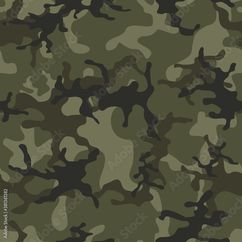 Army camouflage pattern vector graphics modern classic background
