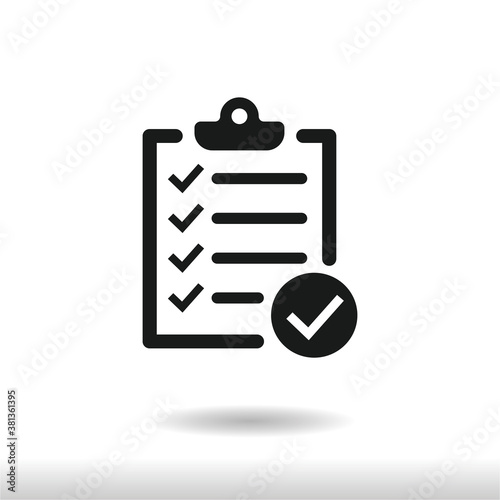 Wallpaper Mural Check list icon vector . List sign Torontodigital.ca