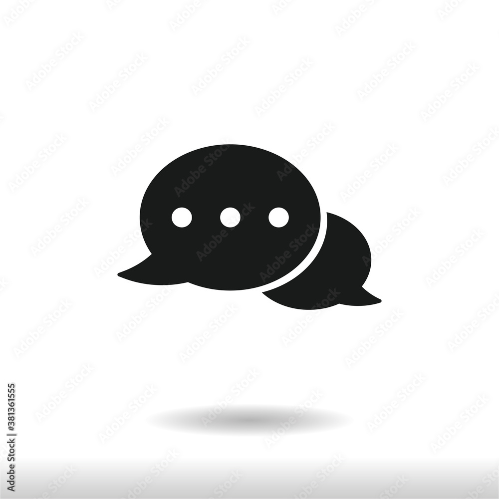 Fototapeta premium Speech Bubble icon vector . Message sign