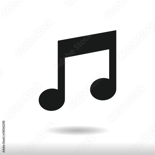 Music note icon . Note sign