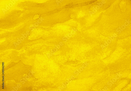 Abstract yellow background in watercolor style