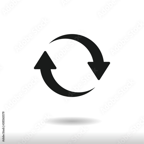 Wallpaper Mural Update icon vector . Refresh sign . Reload Torontodigital.ca