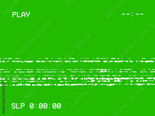 Camera Recorder Glitch Analog Picture VHS 4:3 Screen CRT TV VCR Graphic Texture Vector Graphic Pattern