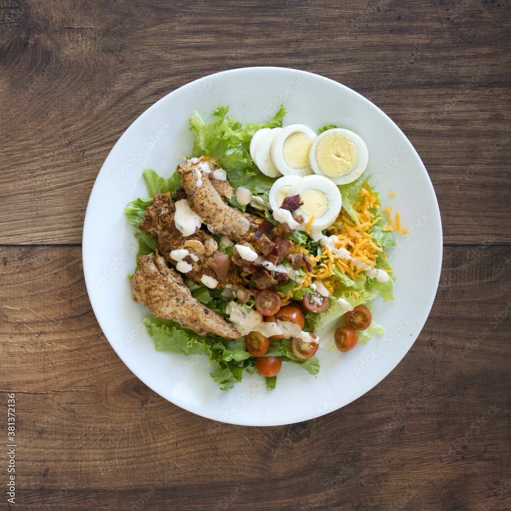 Seasoned Chicken Cobb Salad