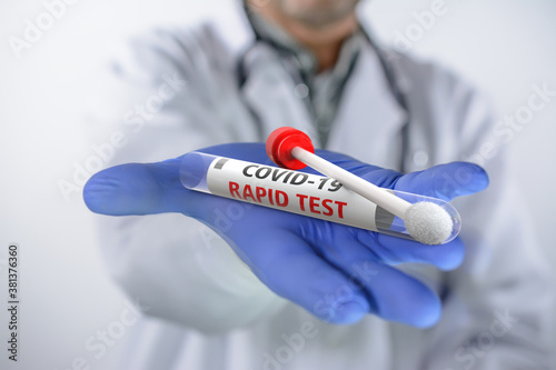 Medical has a Rapid test Coronavirus COVID-19