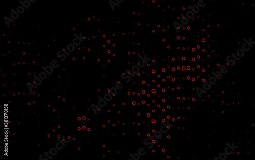 Light Red vector texture with disks. Blurred bubbles on abstract background with colorful gradient. Pattern for beautiful websites.
