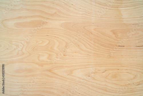 Light plywood texture. Patterned wooden background. Wood product.