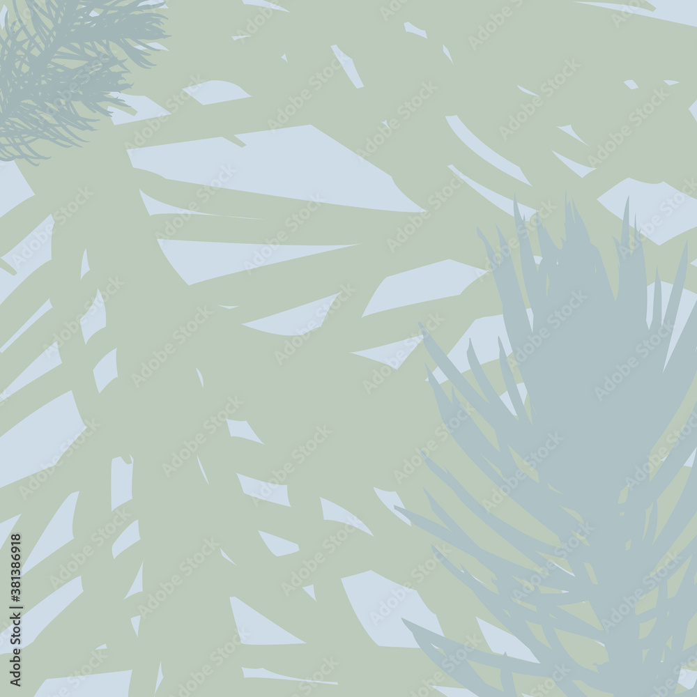 Vector spruce pattern. Green, blue, gray. Nature. Vector spruce pattern. Green, blue, gray. Nature.