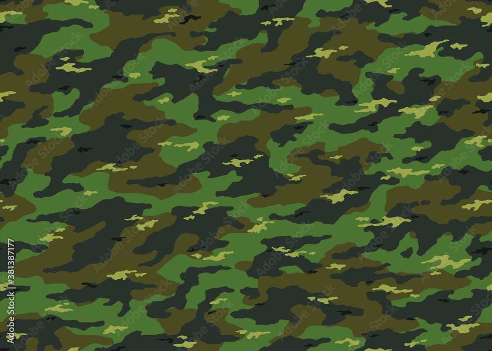 Modern Green camouflage seamless pattern. Camo vector background illustration for web, banner, backdrop or surface design use Modern Green camouflage seamless pattern. Camo vector background illustration for web, banner, backdrop or surface design use