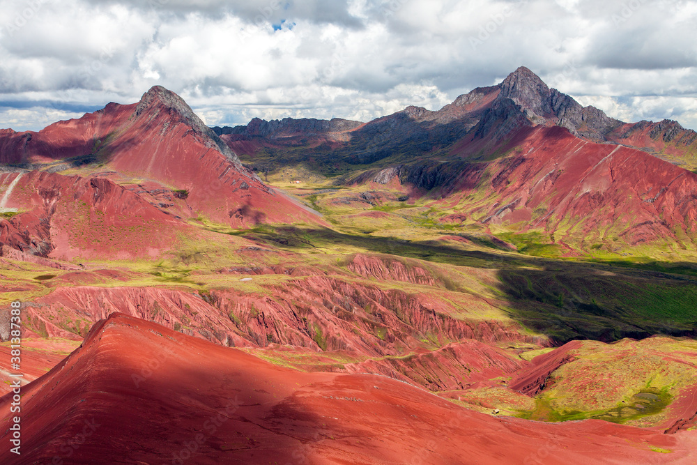 Rainbow mountains Andes near Cusco in Peru