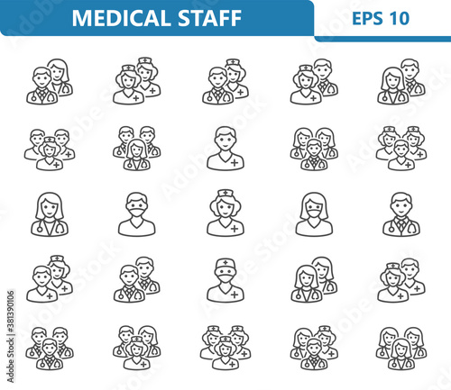 Medical Staff Icons