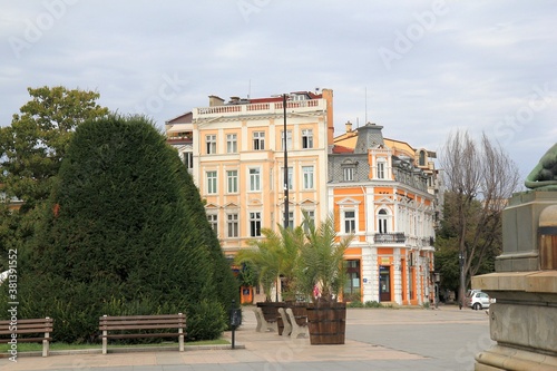 Beautiful old buildings in the center of Ruse (Bulgaria).  © dinar12