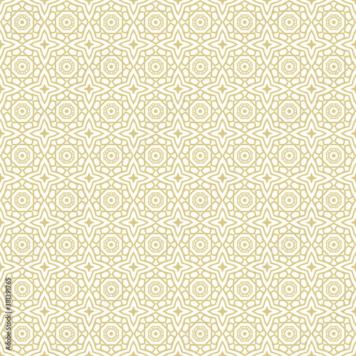 arabic abstract seamless monochrome pattern