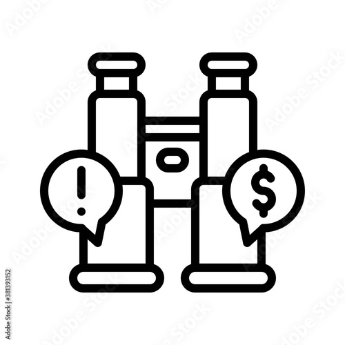 economic recession related doorbeen with dollar sign and letter i sign vectors in lineal style,