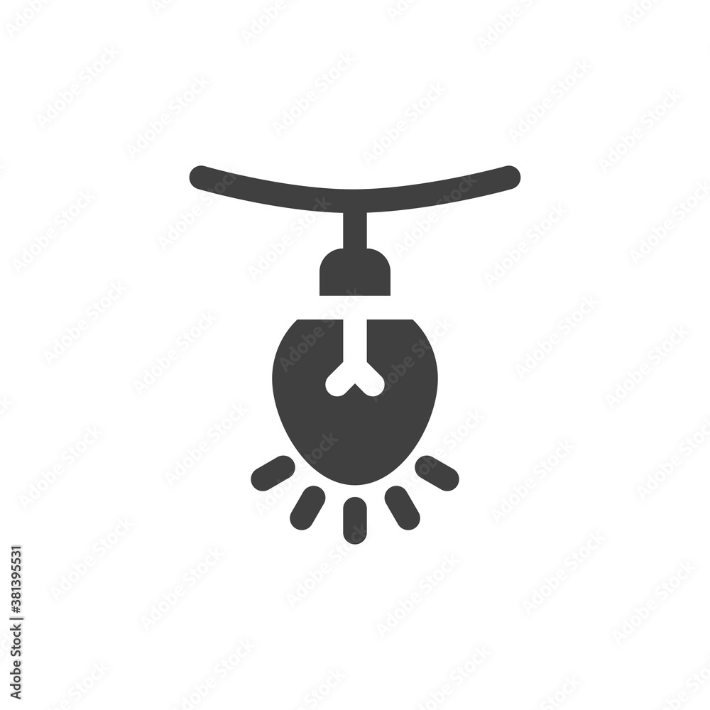 Christmas garland vector icon. filled flat sign for mobile concept and web design. Xmas light bulb glyph icon. Symbol, logo illustration. Vector graphics Christmas garland vector icon. filled flat sign for mobile concept and web design. Xmas light bulb glyph icon. Symbol, logo illustration. Vector graphics